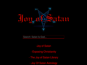 'satanisgod.org' screenshot
