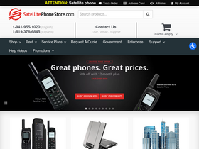 'satellitephonestore.com' screenshot