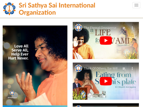 'sathyasai.org' screenshot