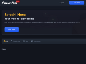 'satoshihero.com' screenshot