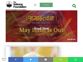 'satsang-foundation.org' screenshot