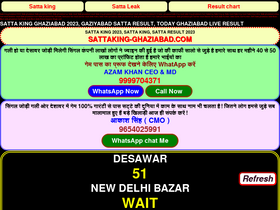 'sattaking-ghaziabad.com' screenshot