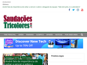 'saudacoestricolores.com' screenshot