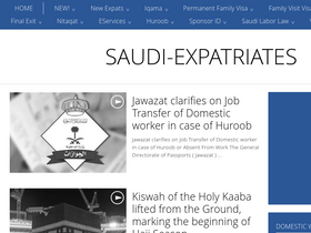 'saudi-expatriates.com' screenshot