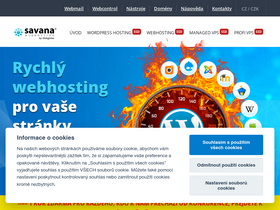 'savana.cz' screenshot