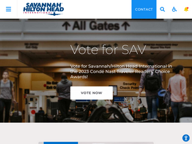 'savannahairport.com' screenshot