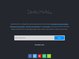 'savelink.info' screenshot