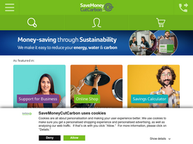 'savemoneycutcarbon.com' screenshot