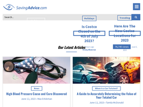 'savingadvice.com' screenshot