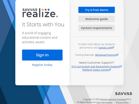 'savvasrealize.com' screenshot