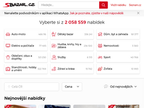 'sbazar.cz' screenshot