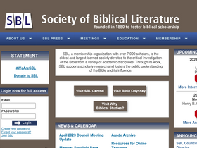 'sbl-site.org' screenshot