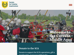 'sca.org' screenshot