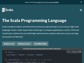 'scala-lang.org' screenshot