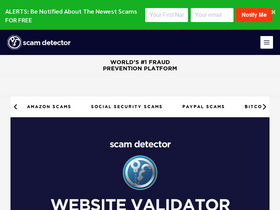 'scam-detector.com' screenshot