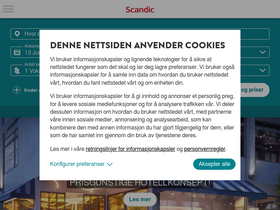 'scandichotels.no' screenshot