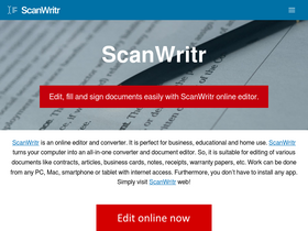 'scanwritr.com' screenshot