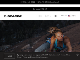 'scarpa.com' screenshot