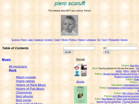 'scaruffi.com' screenshot