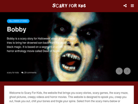 'scaryforkids.com' screenshot