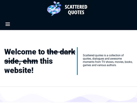'scatteredquotes.com' screenshot