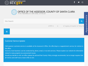 'sccassessor.org' screenshot