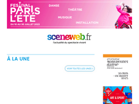 'sceneweb.fr' screenshot