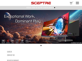 'sceptre.com' screenshot