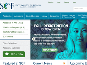'scf.edu' screenshot