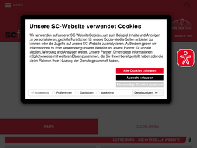 'scfreiburg.com' screenshot