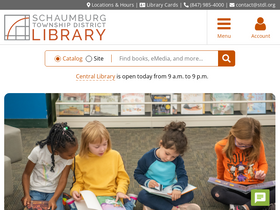 'schaumburglibrary.org' screenshot