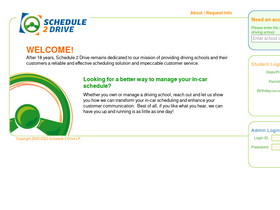 'schedule2drive.com' screenshot