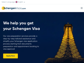 'schengenvisas.com' screenshot