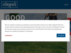 'scheppach.com' screenshot