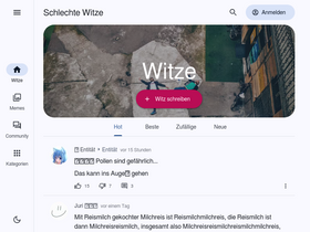 'schlechtewitze.com' screenshot