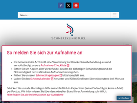 'schmerzklinik.de' screenshot