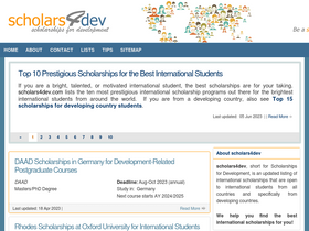 'scholars4dev.com' screenshot