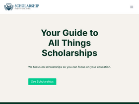 'scholarshipinstitute.org' screenshot