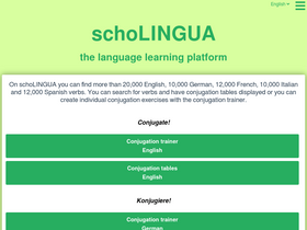 'scholingua.com' screenshot