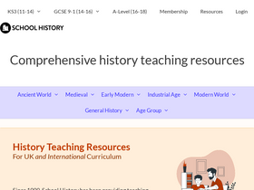 'schoolhistory.co.uk' screenshot