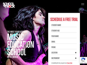 'schoolofrock.com' screenshot