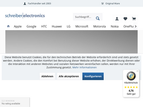 'schreiber-electronics.de' screenshot