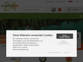 'schutznetze24.de' screenshot