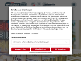 'schwarzwaldradio.com' screenshot