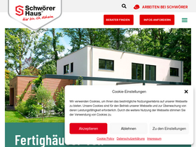'schwoererhaus.de' screenshot
