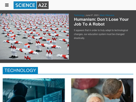 'science-a2z.com' screenshot