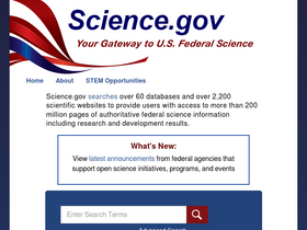 'science.gov' screenshot