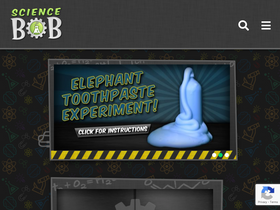 'sciencebob.com' screenshot