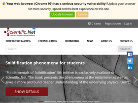 'scientific.net' screenshot