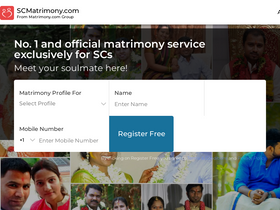 'scmatrimony.com' screenshot